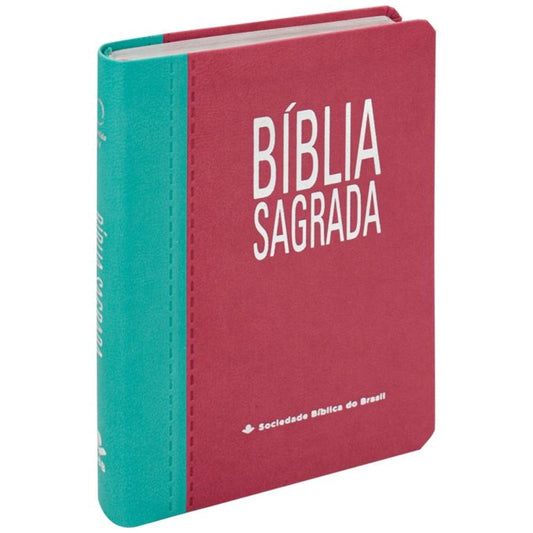 Bíblia Sagrada | ARA | Letra Gigante | Capa Turquesa e Pink C/ Índice