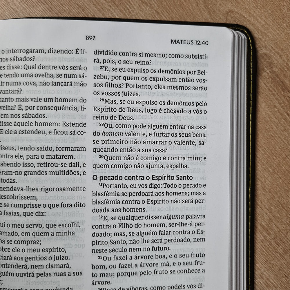 Bíblia Sagrada | ACF | Leitura Perfeita | Couro Soft Preto