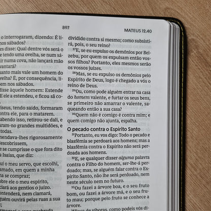 Bíblia Sagrada | ACF | Leitura Perfeita | Couro Soft Preto