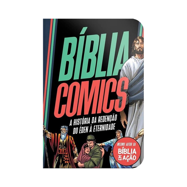 Bíblia Comics | A História da Redenção Do Edem à Eternidade | Capa Dura Preta e Azul