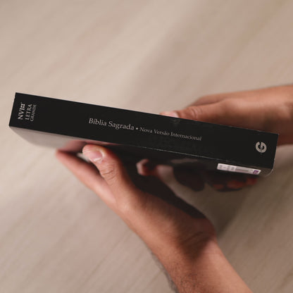 Bíblia Sagrada | NVI | Letra Grande | Capa Brochura Preta Espinhos