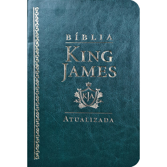 Bíblia King James Atualizada Slim | KJA | Capa Luxo Verde