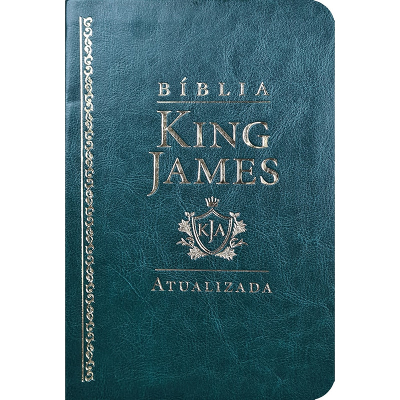 Bíblia King James Atualizada Slim | KJA | Capa Luxo Verde
