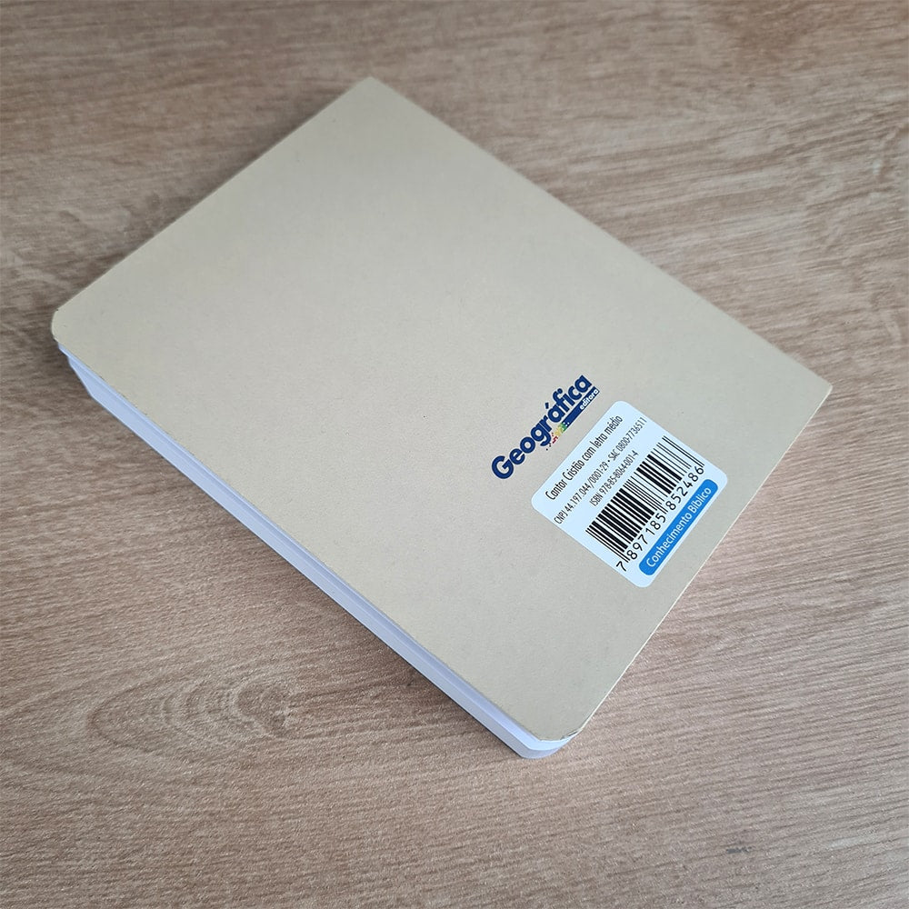 Cantor Cristão Médio com Letra | Capa Brochura