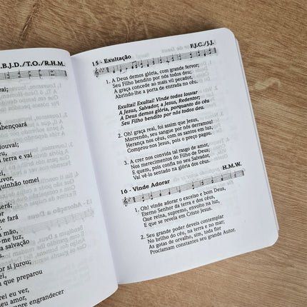 Cantor Cristão Médio com Letra | Capa Brochura