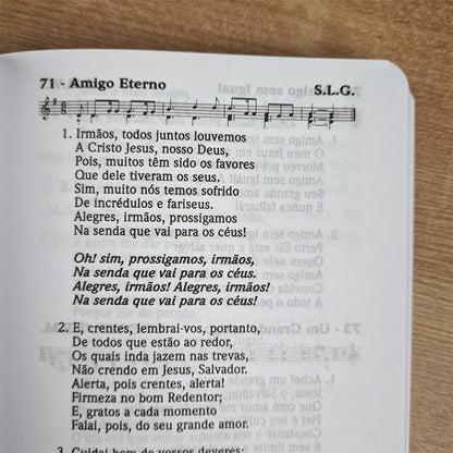 Cantor Cristão Médio com Letra | Capa Brochura
