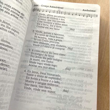 Hinário Cantor Cristão Com Letra | Grande | Capa Brochura Candy Rosa