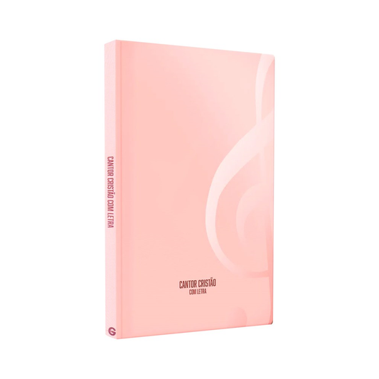 Hinário Cantor Cristão Com Letra | Grande | Capa Brochura Candy Rosa