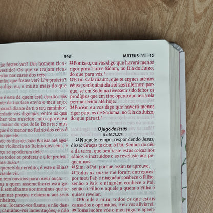 Bíblia Sagrada | ARC | Letra Grande | Harpa Cristã | Capa Luxo Branca