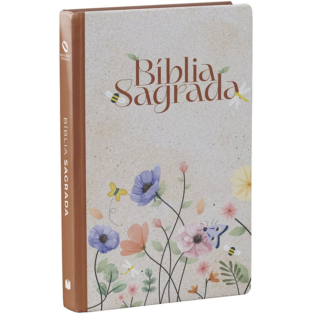 Bíblia Sagrada Flores | NAA | Letra Normal | Capa Dura