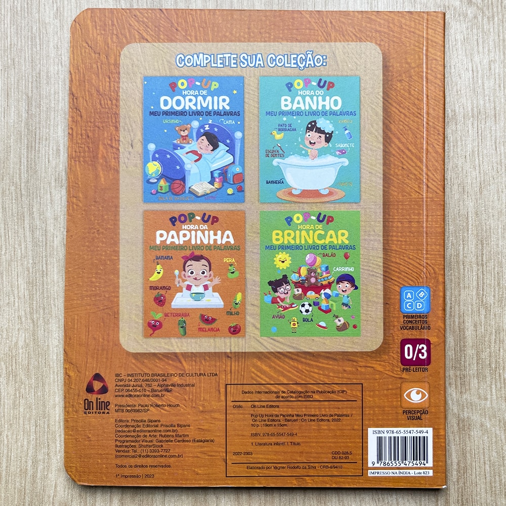 Pop-Up Hora da Papinha | Meu Primeiro Livro de Palavras