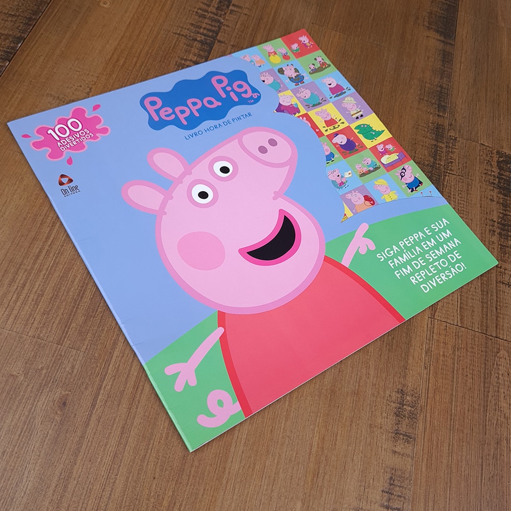 Livro Hora de Pintar | Peppa Pig | 100 Adesivos Divertidos