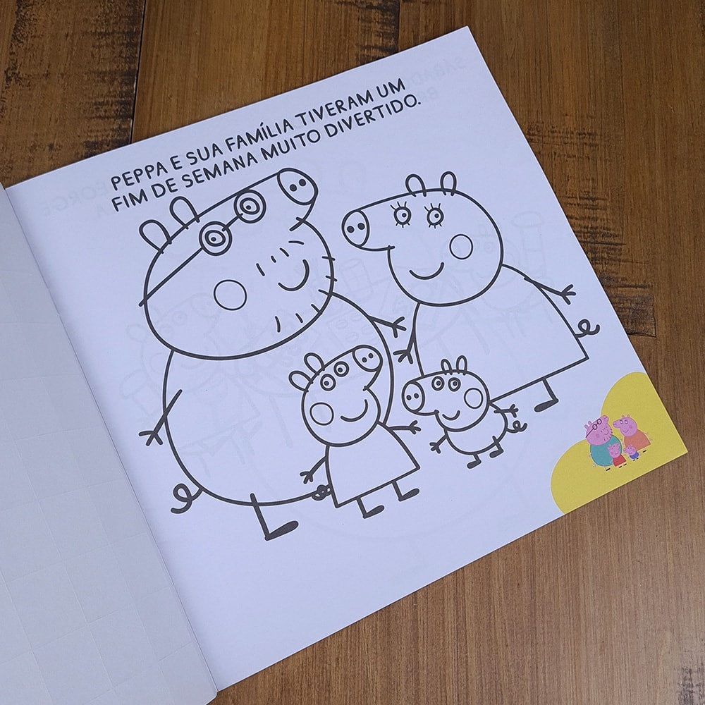 Livro Hora de Pintar | Peppa Pig | 100 Adesivos Divertidos