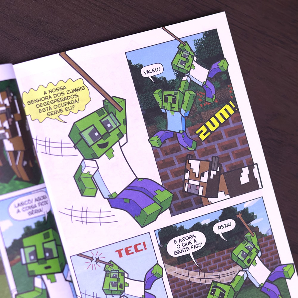 Almanaque Pró Games Minecraft | 13 Histórias em Quadrinhos | Capa Marrom