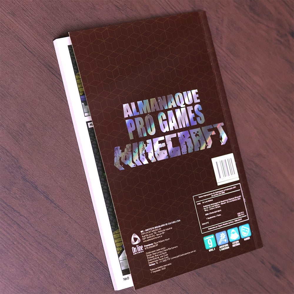 Almanaque Pró Games Minecraft | 13 Histórias em Quadrinhos | Capa Marrom