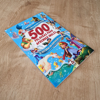 Livro Contos de Fadas Nilíngues | 500 Palavras para Aprender Inglês