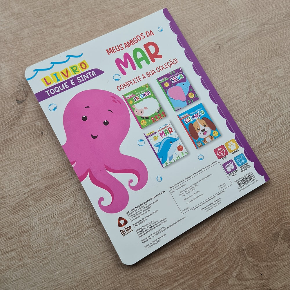 Livro Toque e Sinta | Maus Amigos do Mar