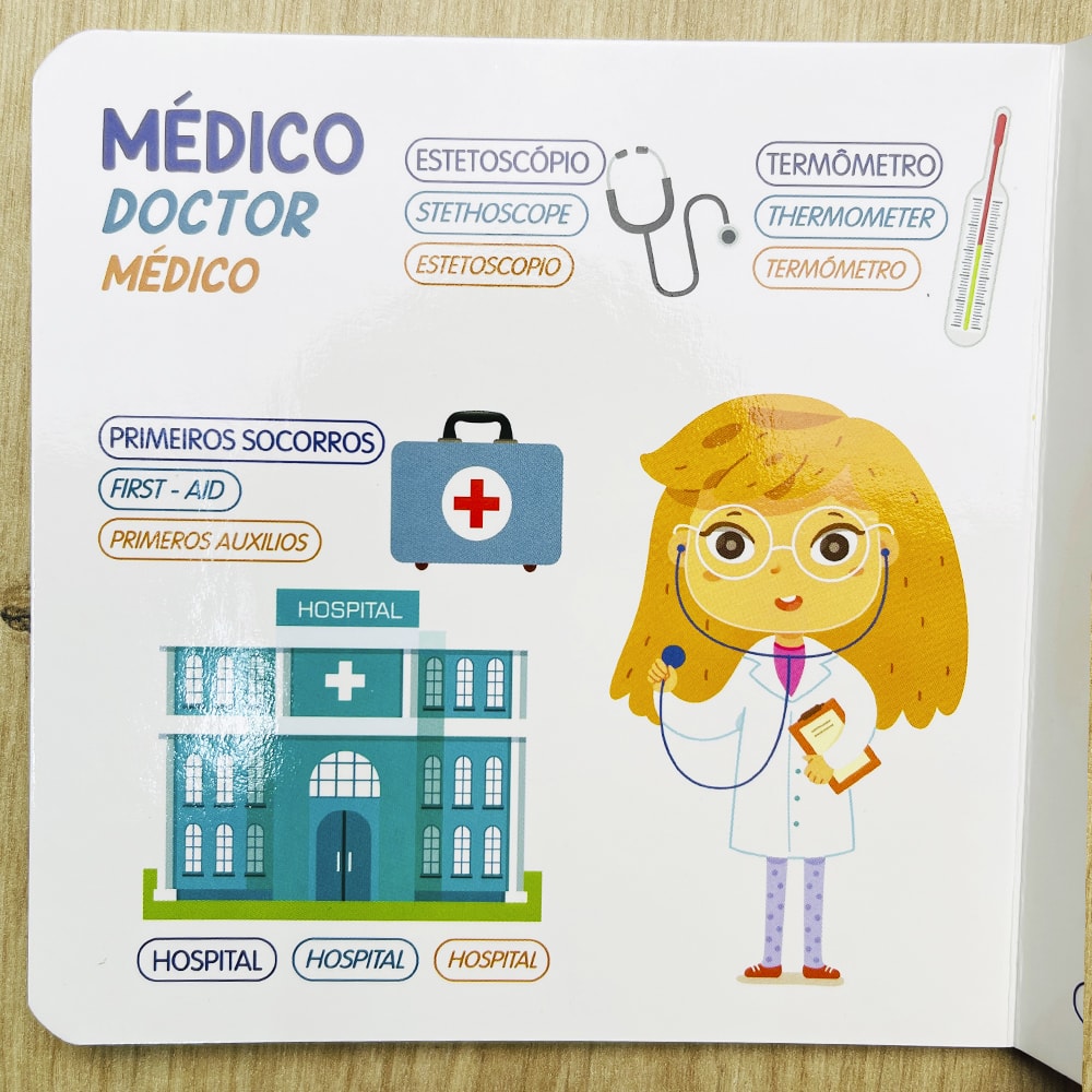 Minhas Primeiras Palavras | Profissões | Trilíngue