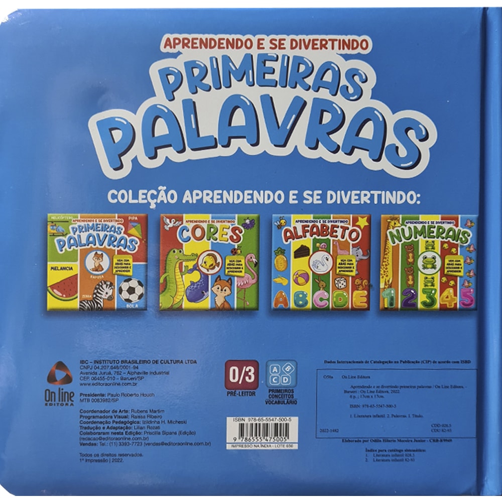 Aprendendo e se Divertindo | Primeiras Palavras