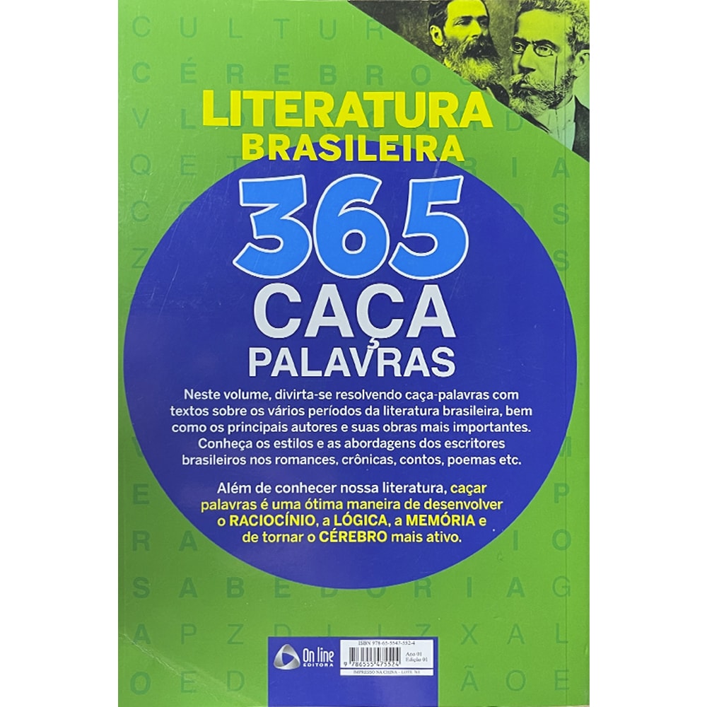 Almanaque Passatempo Sabe-Tudo | 365 Caça Palavras | Letrão | Literatura Brasileira