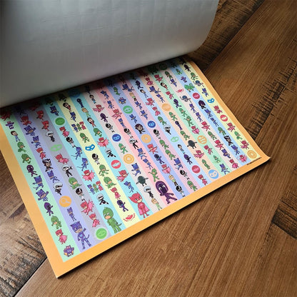 PJ Masks Prancheta para Colorir | 1500 Adesivos