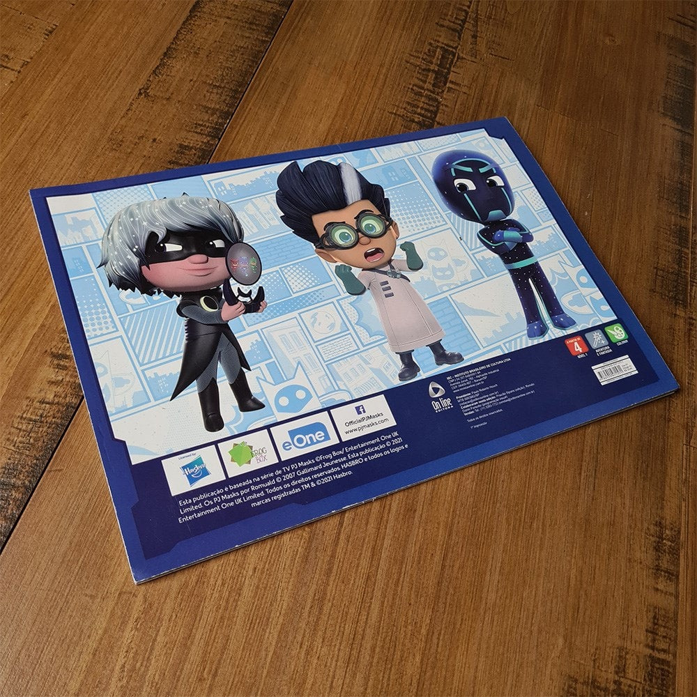 PJ Masks Prancheta para Colorir | 1500 Adesivos
