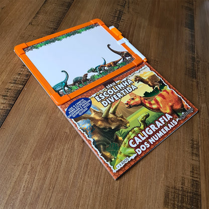 Escolinha Divertida | Dinossauros | Caligrafia dos Numerais