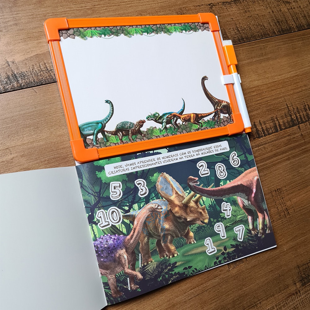 Escolinha Divertida | Dinossauros | Caligrafia dos Numerais