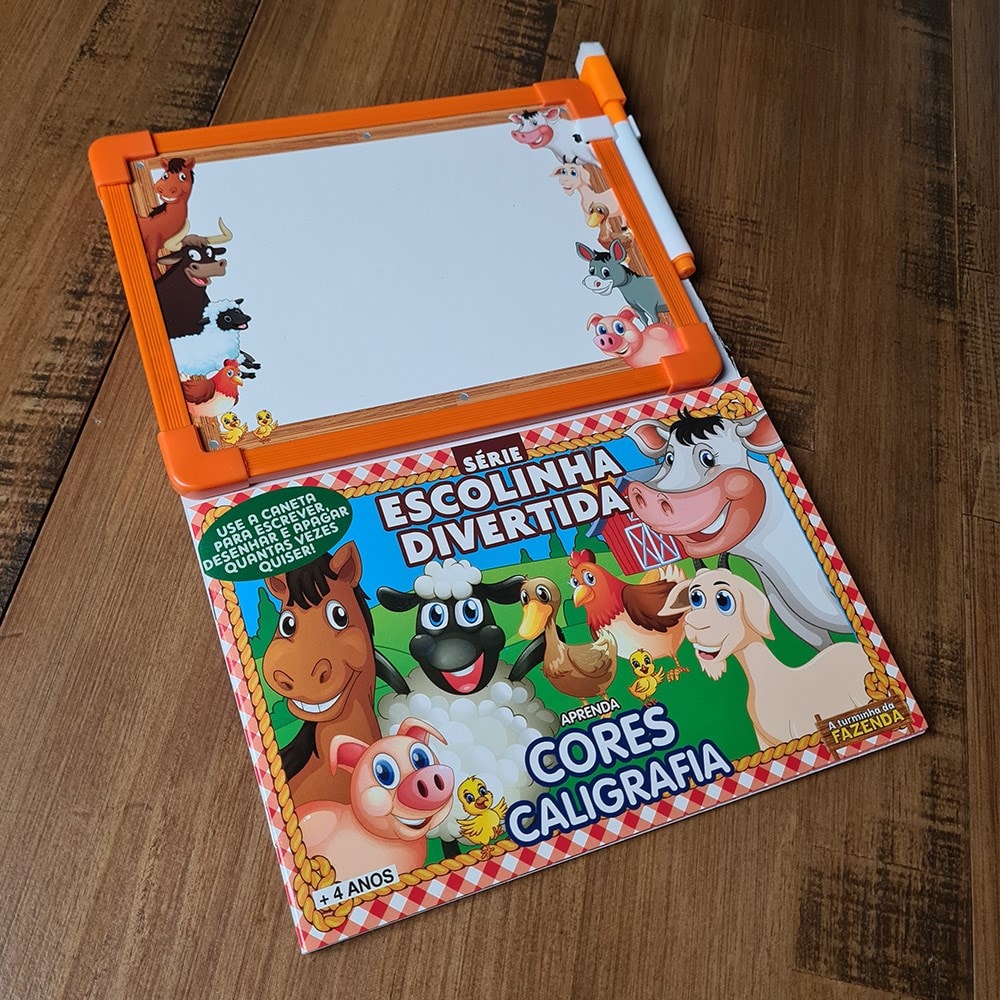 Escolinha Divertida | Turminha da Fazenda | Cores e Caligrafia