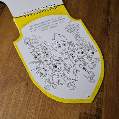 Patrulha Canina | Todas as Patinhas em Ação | Livro de Colorir com Adesivos