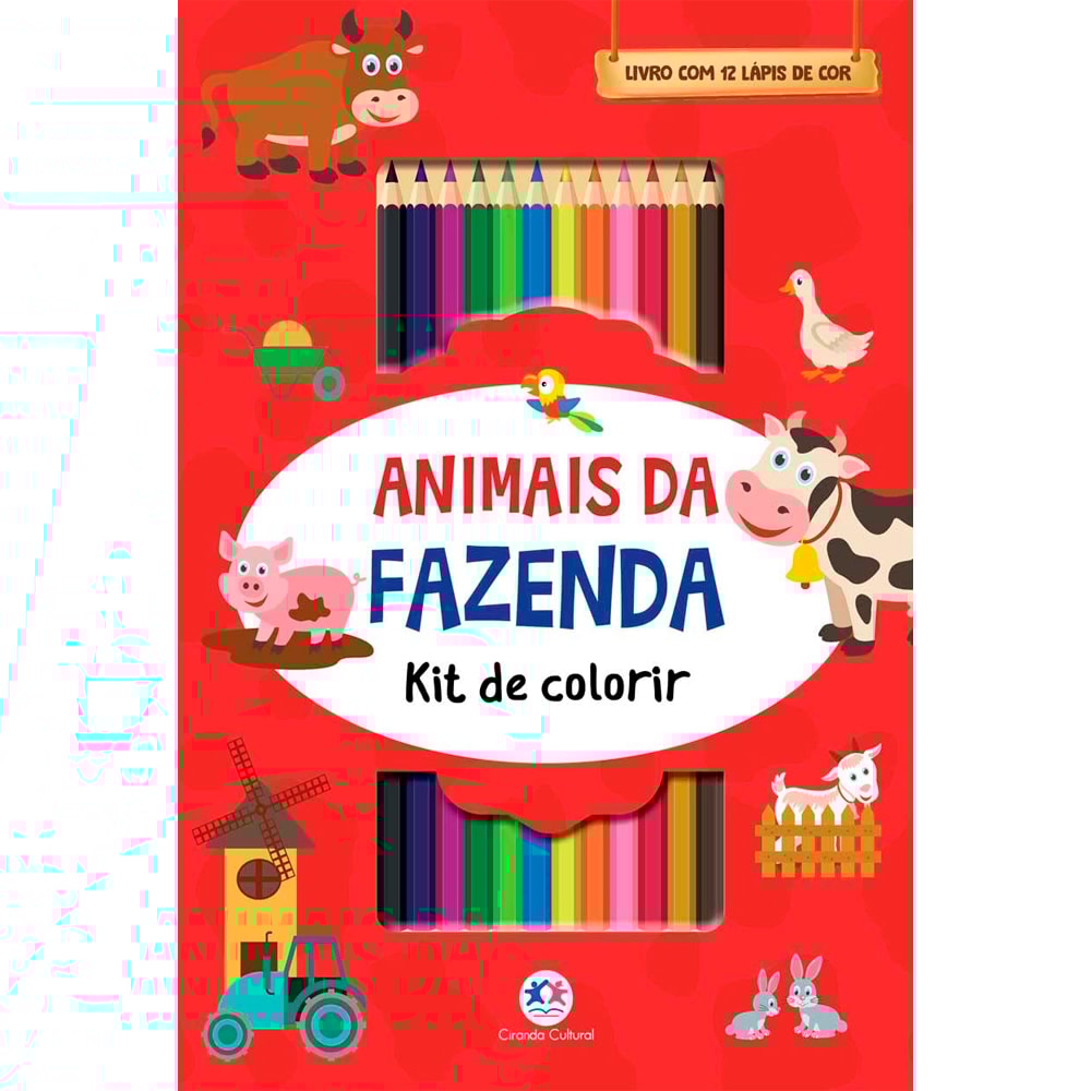 Animais da Fazenda | Kit de Colorir