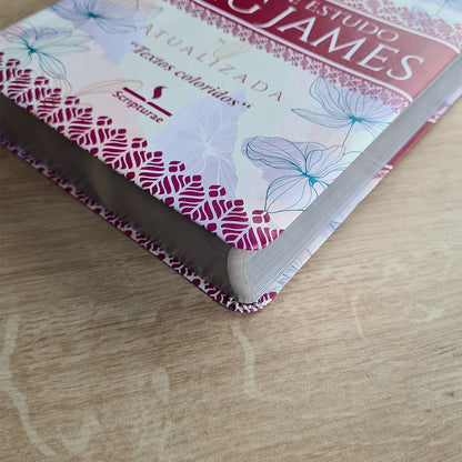 Bíblia de Estudo King James Atualizada | 1611 | Letra Normal | Capa Luxo Floral
