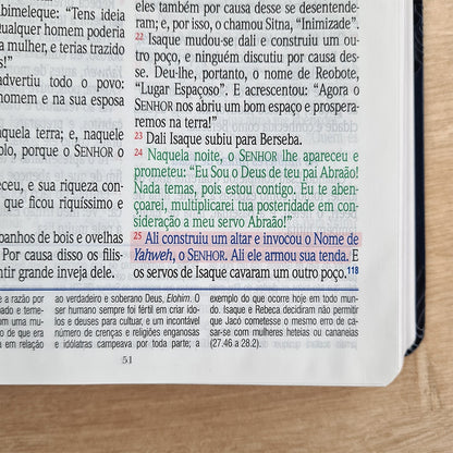 Bíblia de Estudo King James Atualizada | 1611 | Letra Normal | Capa Luxo Vinho