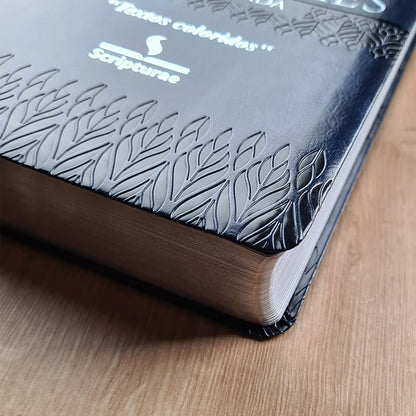 Bíblia de Estudo King James Atualizada | 1611 | Letra Normal | Capa Luxo Azul