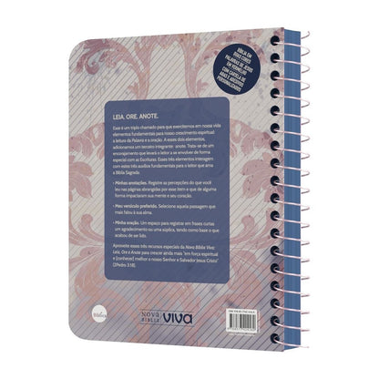 Nova Bíblia Viva Com Espaço para Anotação | Letra Normal | Capa Espiral Colheita Abundante