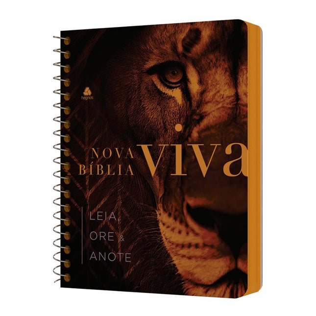 Nova Bíblia Viva Com Espaço para Anotação | Letra Normal | Capa Espiral Força e Poder