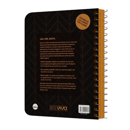 Nova Bíblia Viva Com Espaço para Anotação | Letra Normal | Capa Espiral Força e Poder