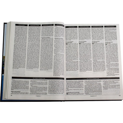 Bíblia Sagrada Traduções SBB | TB | ARC | ARA | NAA | NTLH | Letra Normal | Capa Dura Azul