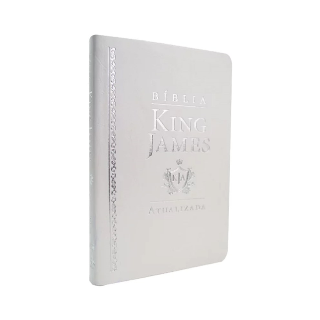 Bíblia King James Atualizada Slim | KJA | Capa Luxo Branca