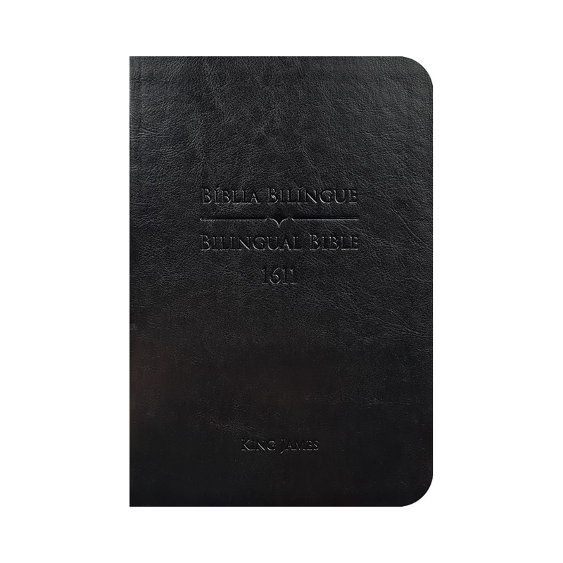 Bíblia King James 1611 | Bilíngue | Letra Normal | Capa Luxo Preta