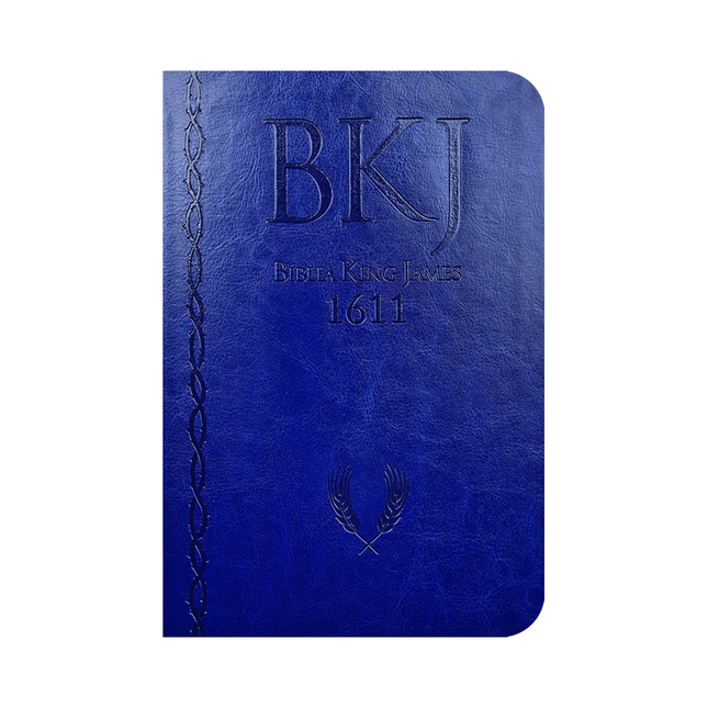 Bíblia King James 1611 Ultrafina Ampliada | Letra Normal | Capa Luxo Azul