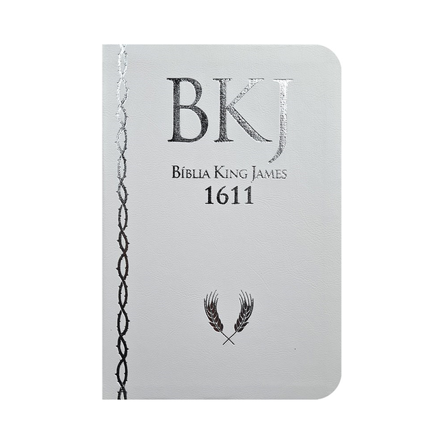 Bíblia King James 1611 Ultrafina Ampliada | Letra Normal | Capa Luxo Branca