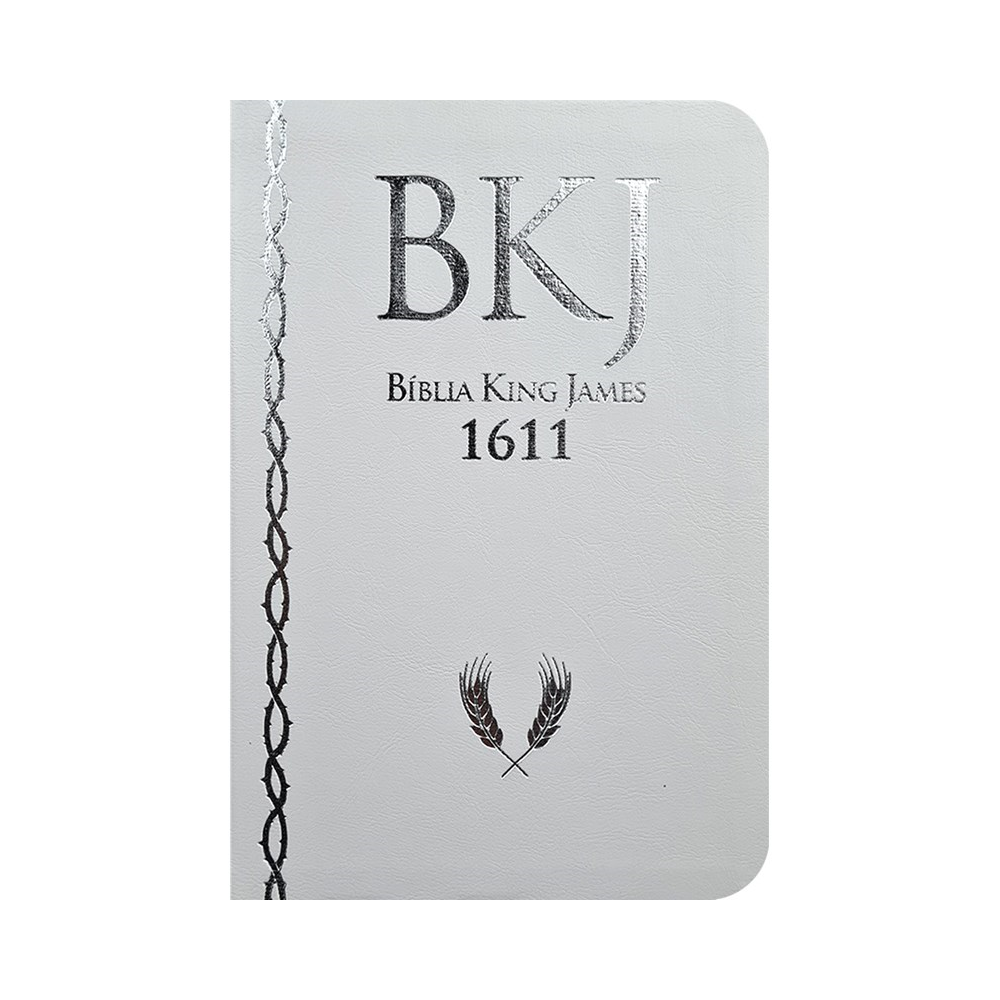 Bíblia King James 1611 Ultrafina Ampliada | Letra Normal | Capa Luxo Branca