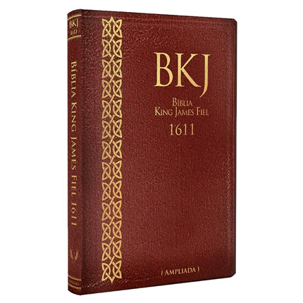 Bíblia King James 1611 Ultrafina Ampliada | Letra Normal | Capa Luxo Marrom