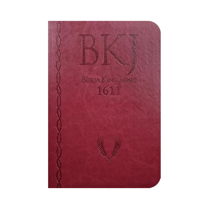 Bíblia King James 1611 Ultrafina Ampliada | Letra Normal | Capa Luxo Vermelha