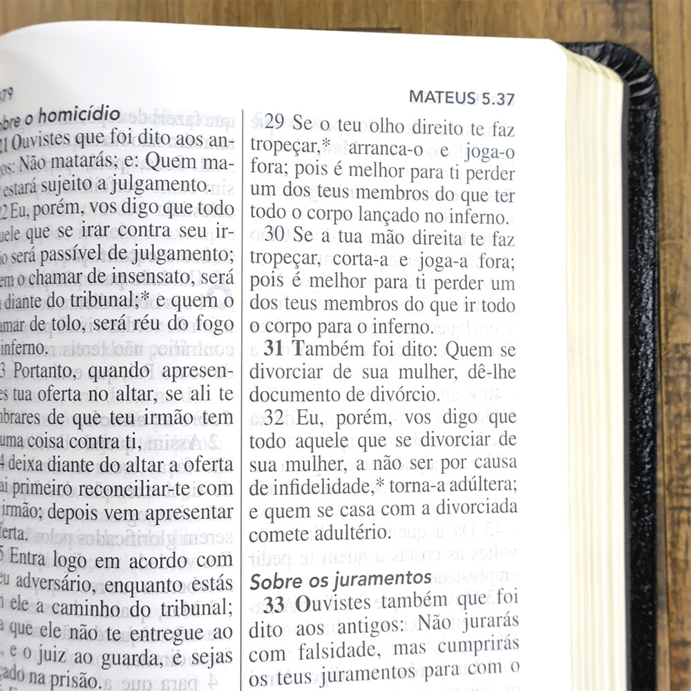 Biblia Sagrada | A21 | Letra Gigante | Capa Luxo Preta