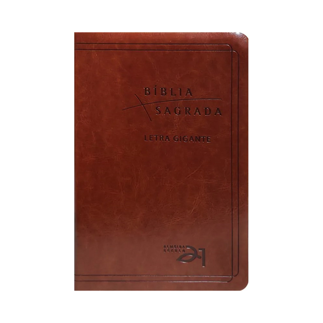 Biblia Sagrada | A21 | Letra Gigante | Capa Luxo Marrom