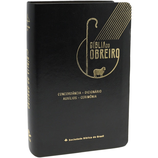 Bíblia do Obreiro Ovelha | ARC | Letra Grande | Capa Luxo Preta
