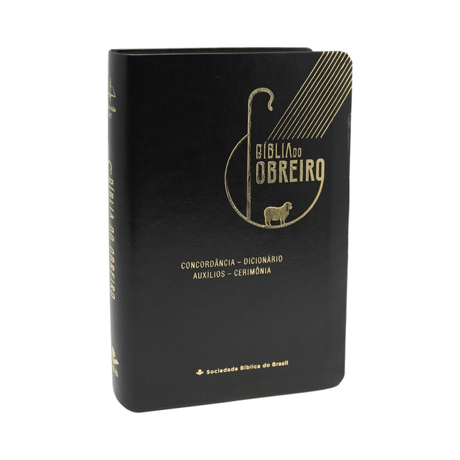 Bíblia do Obreiro Ovelha | ARC | Letra Grande | Capa Luxo Preta