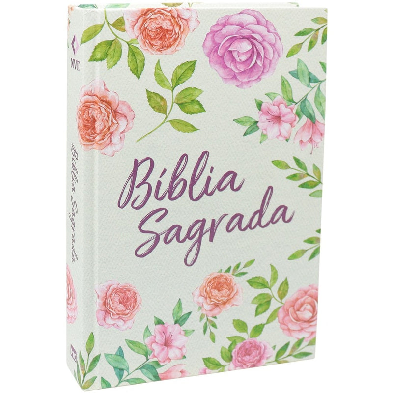 Bíblia Textura Floral | NVT | Letra Normal | Capa Dura